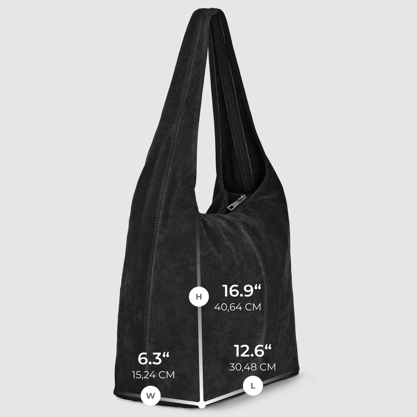 Italian Genuine Suede Hobo Bag 011943 TAKEASY