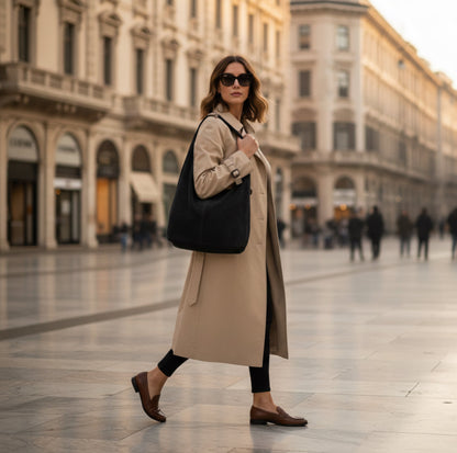 Italian Genuine Suede Hobo Bag 011943 TAKEASY