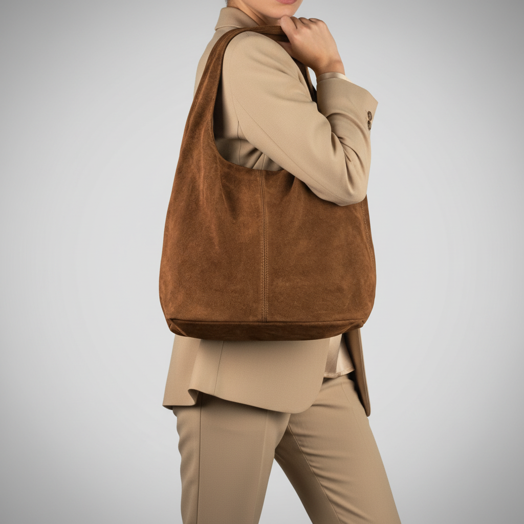 Italian Genuine Suede Hobo Bag 011943 TAKEASY