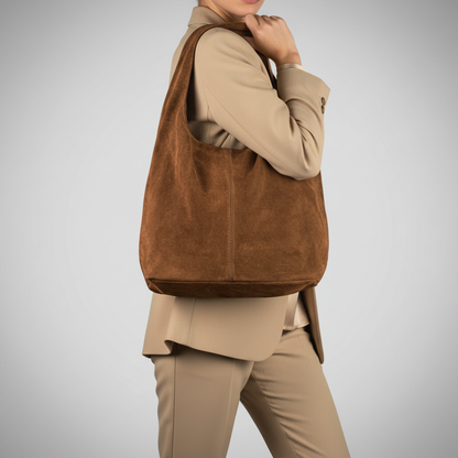 Italian Genuine Suede Hobo Bag 011943 TAKEASY