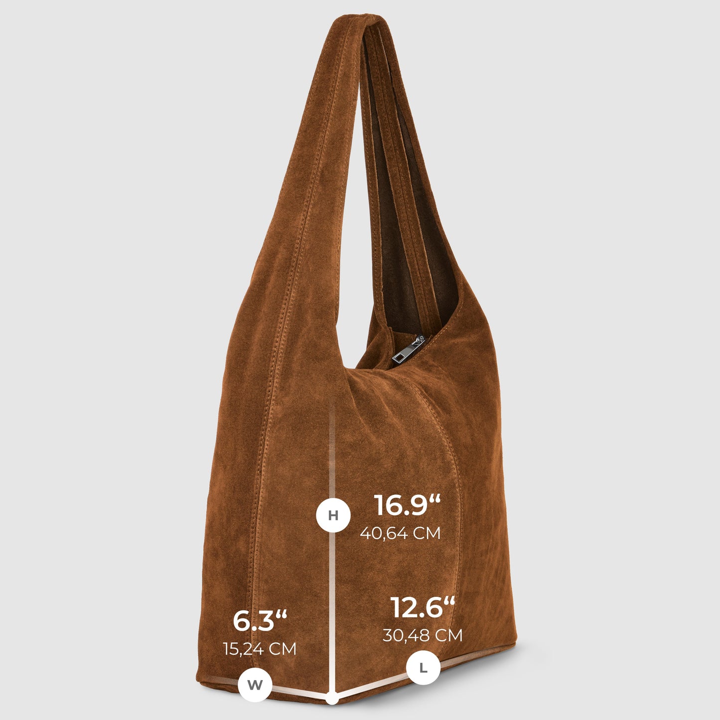 Italian Genuine Suede Hobo Bag 011943 TAKEASY