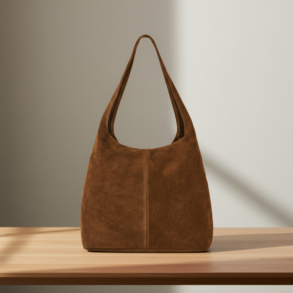 Italian Genuine Suede Hobo Bag 011943 TAKEASY