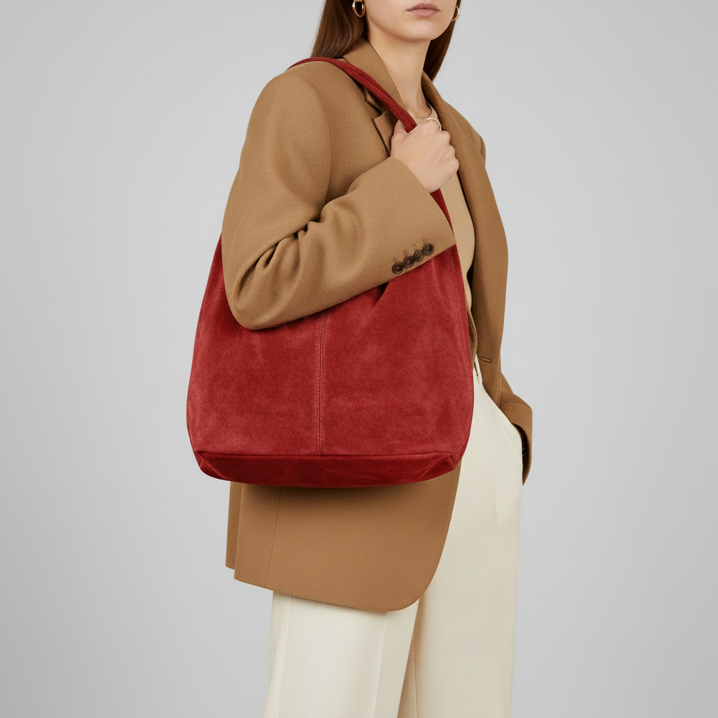Italian Genuine Suede Hobo Bag 011943 TAKEASY