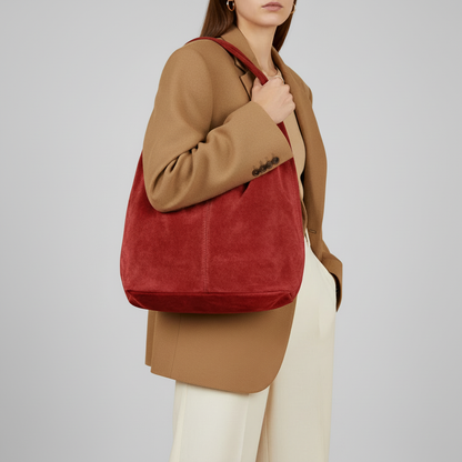 Italian Genuine Suede Hobo Bag 011943 TAKEASY