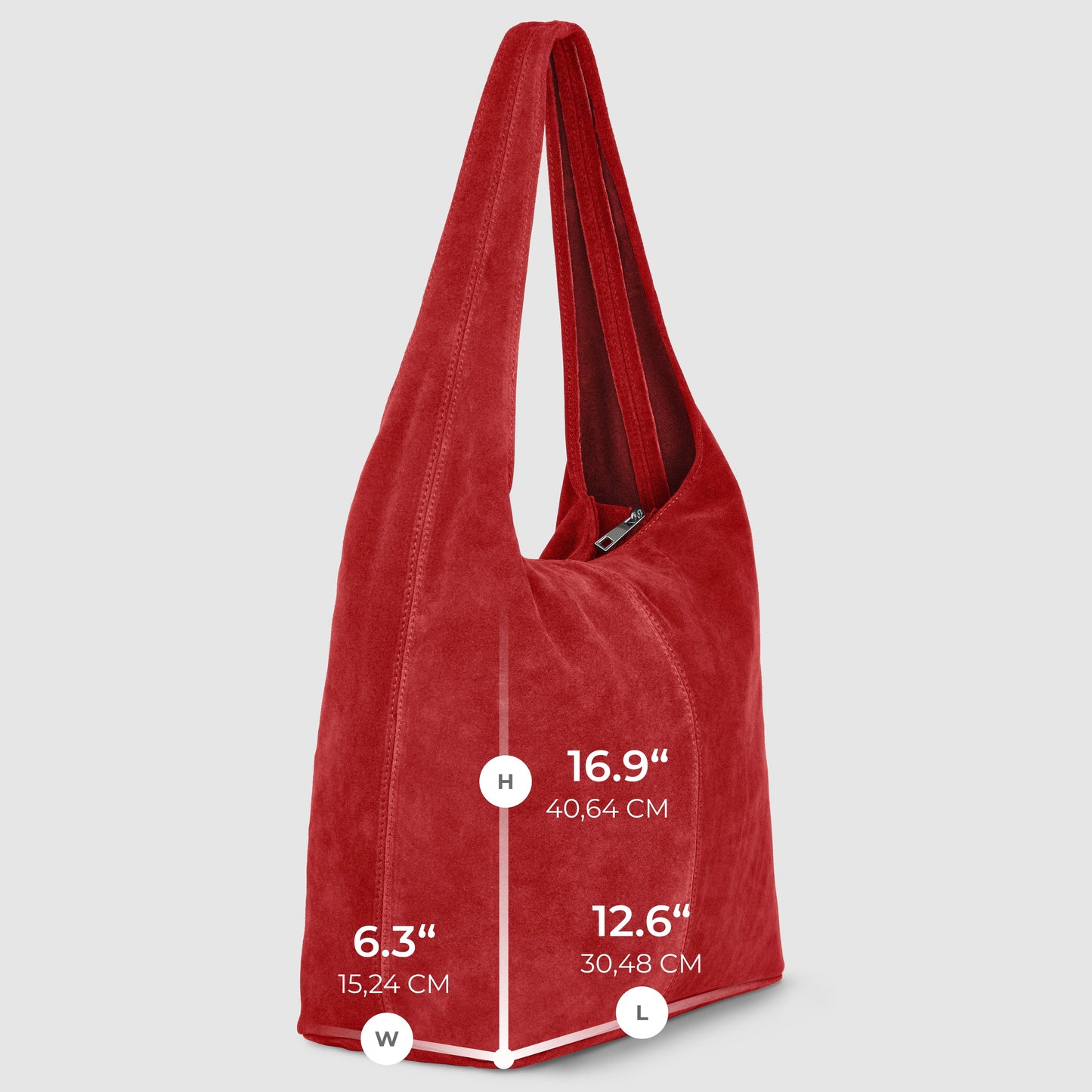 Italian Genuine Suede Hobo Bag 011943 TAKEASY
