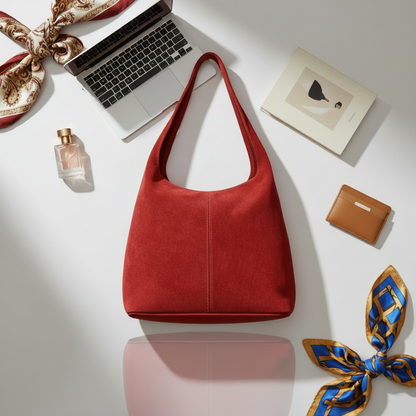 Italian Genuine Suede Hobo Bag 011943 TAKEASY