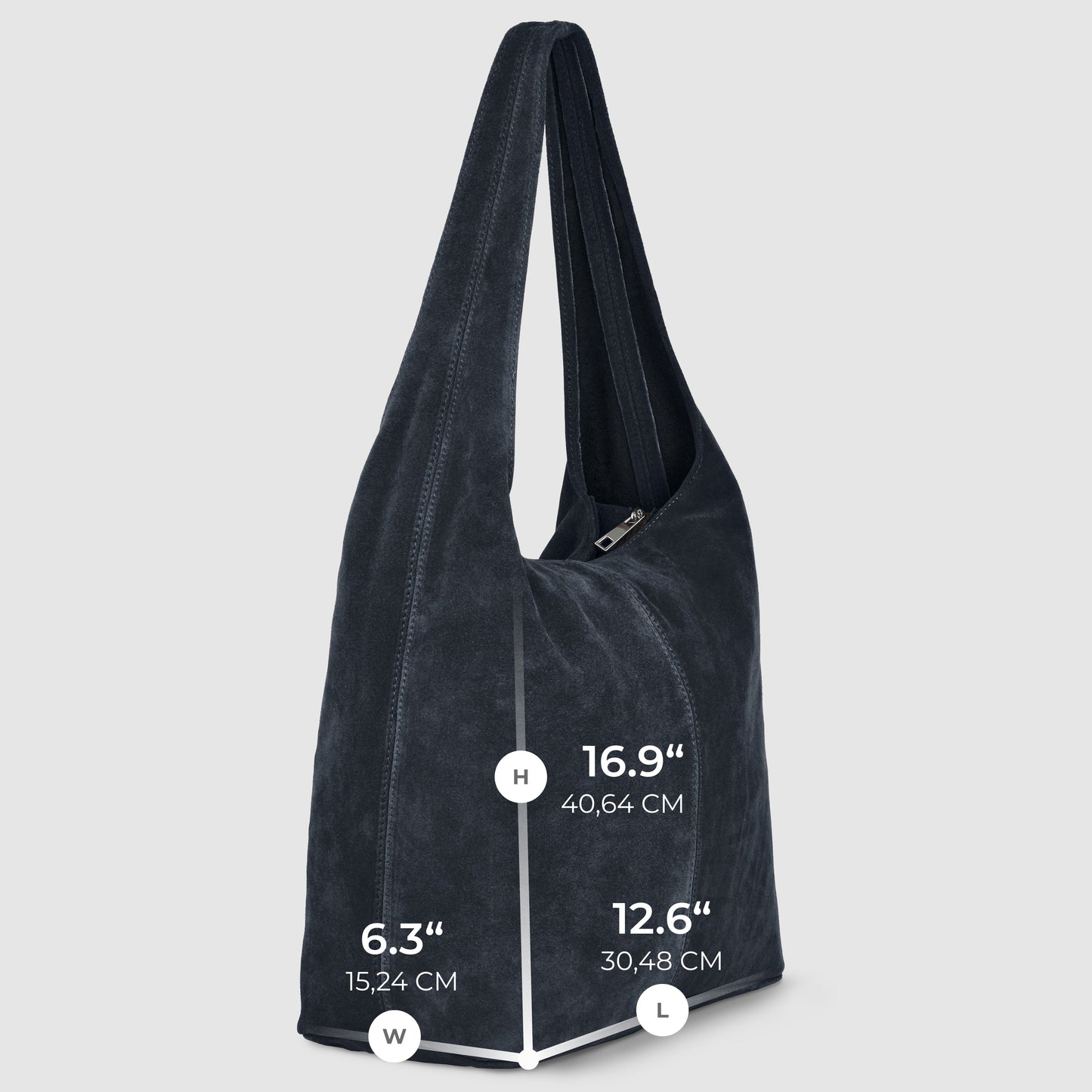 Italian Genuine Suede Hobo Bag 011943 TAKEASY