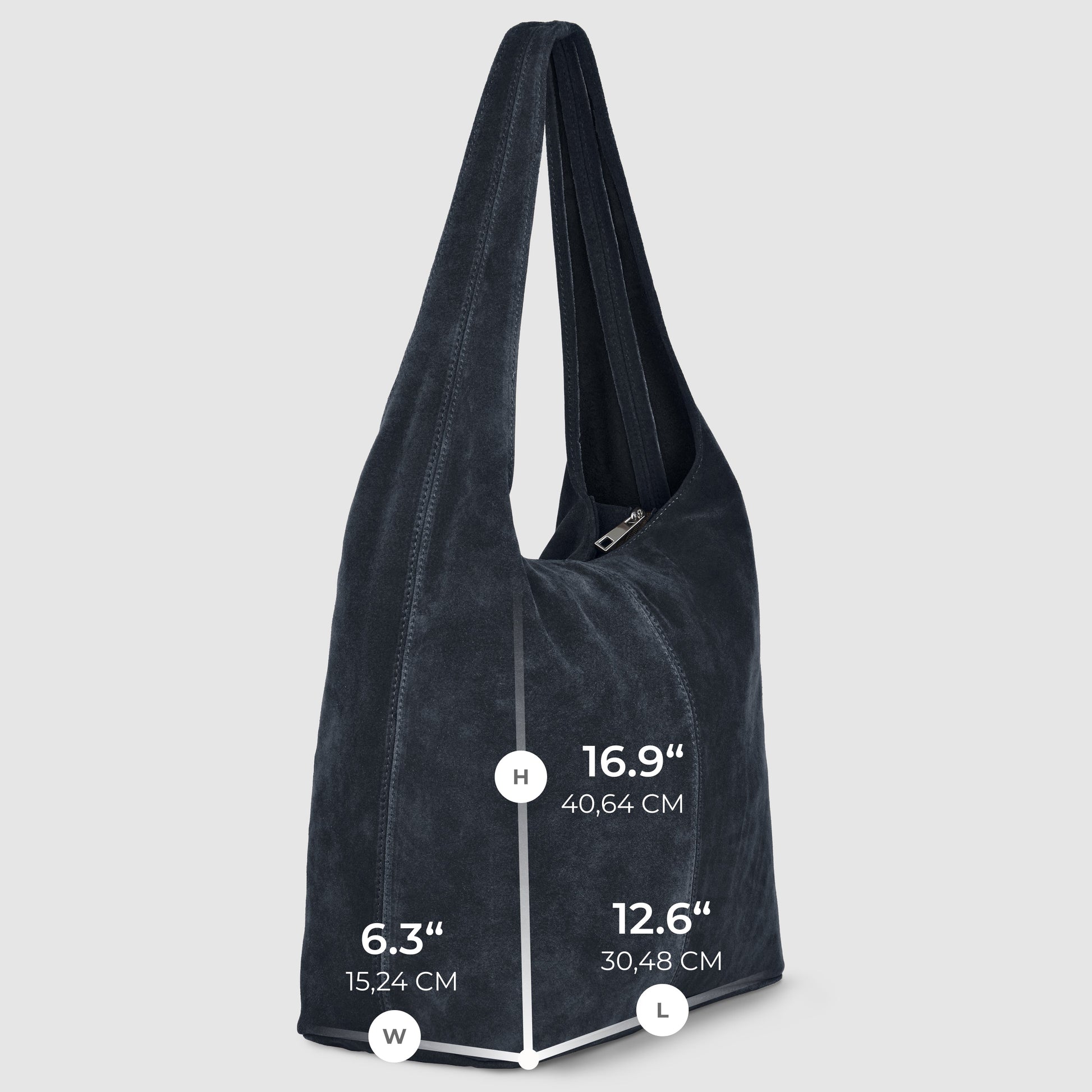 Italian Genuine Suede Hobo Bag 011943 TAKEASY