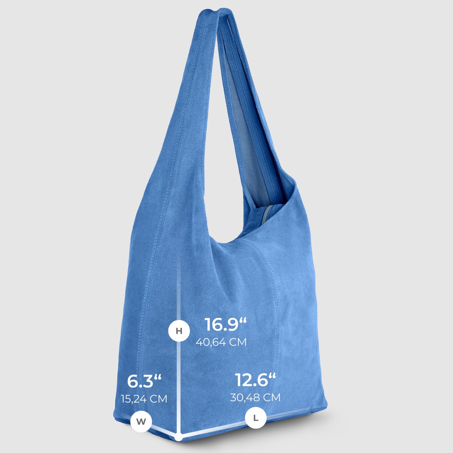 Italian Genuine Suede Hobo Bag 011943 TAKEASY