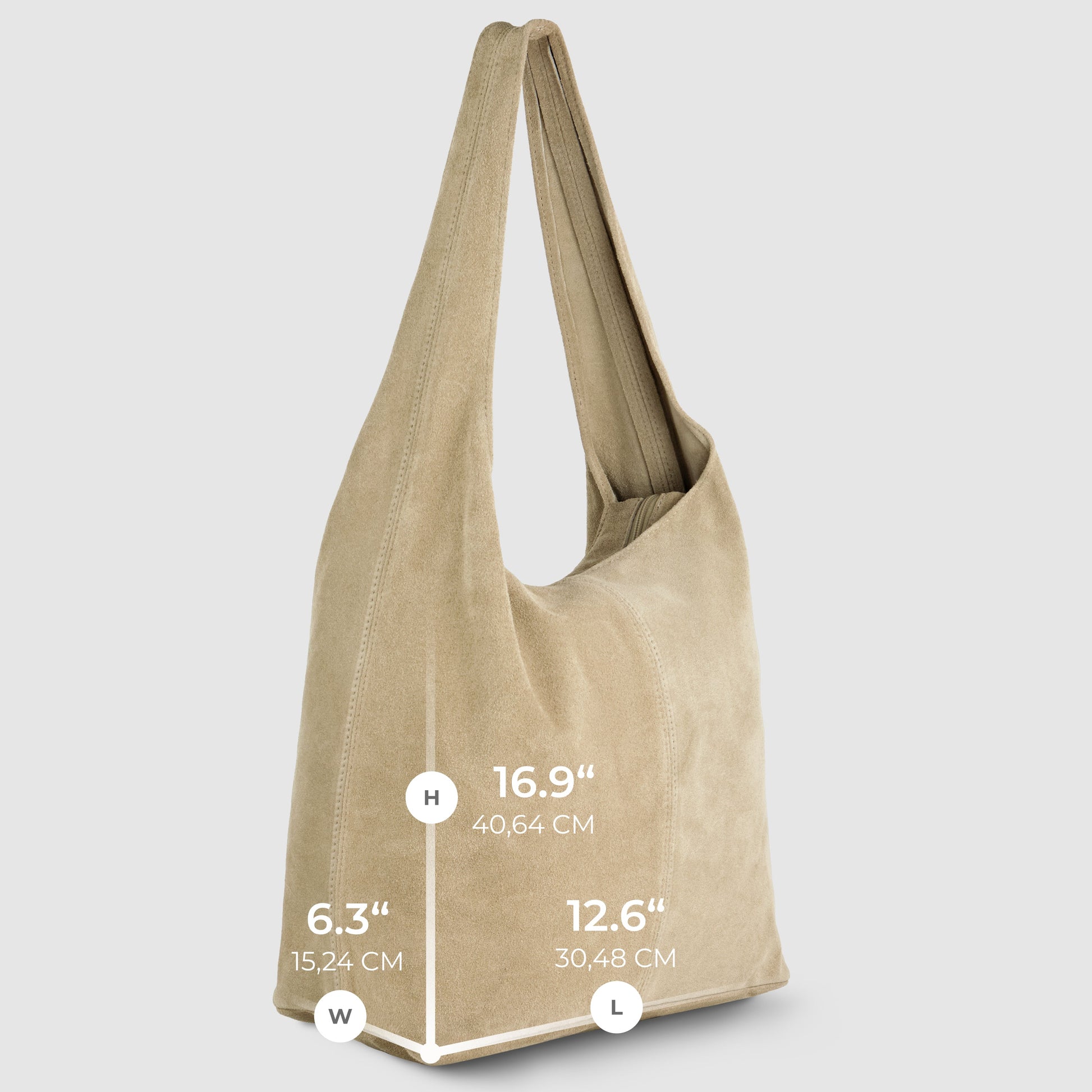 Italian Genuine Suede Hobo Bag 011943 TAKEASY
