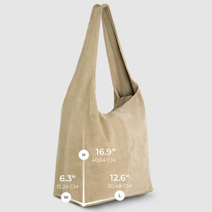 Italian Genuine Suede Hobo Bag 011943 TAKEASY