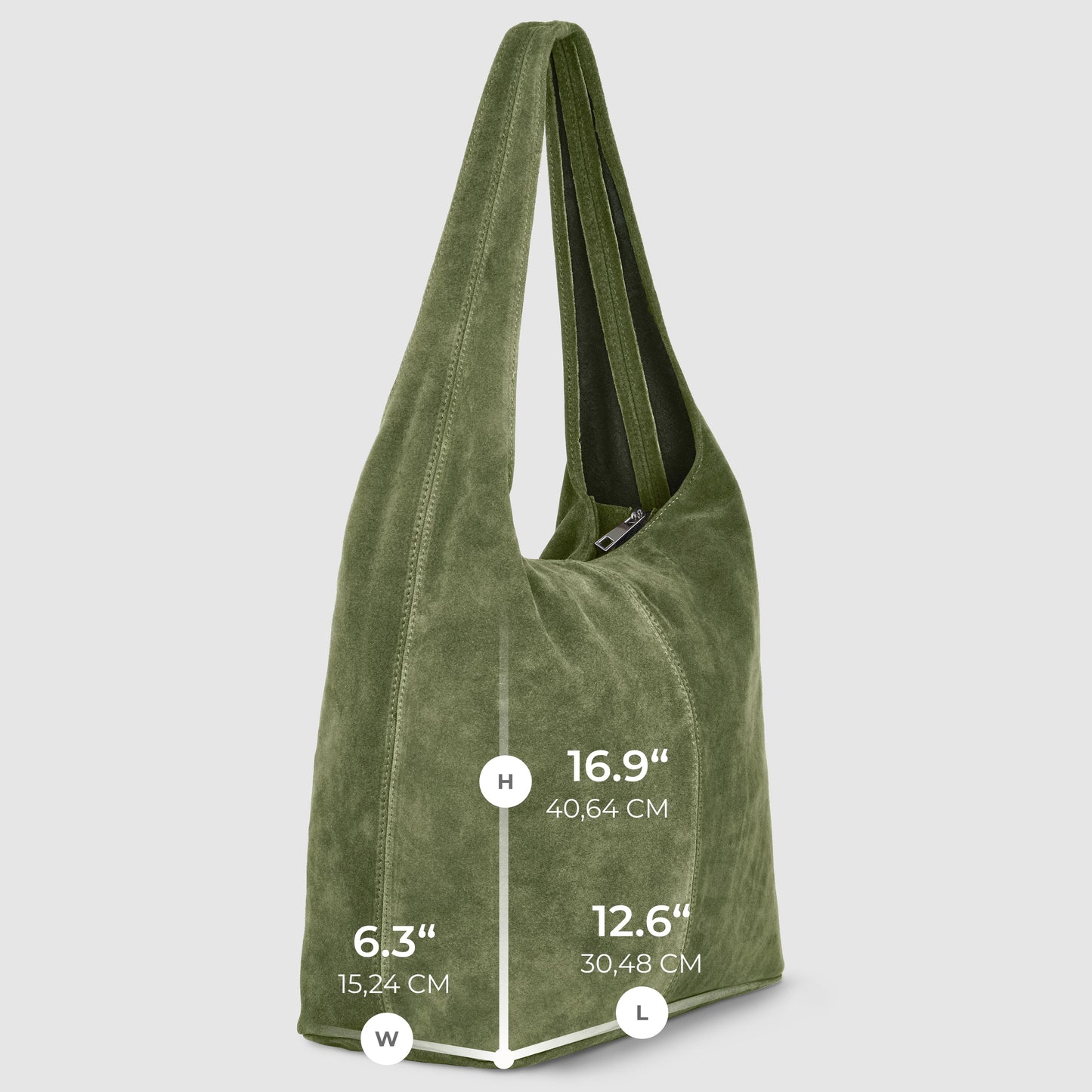 Italian Genuine Suede Hobo Bag 011943 TAKEASY