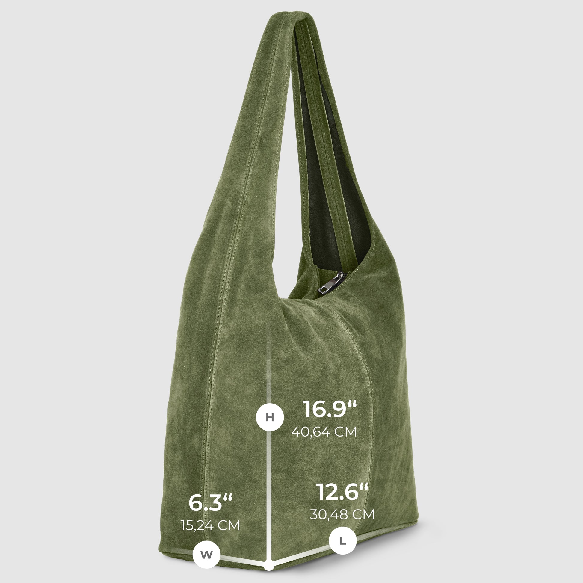 Italian Genuine Suede Hobo Bag 011943 TAKEASY