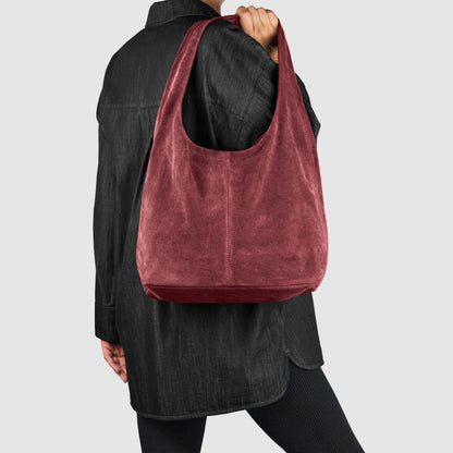 Italian Genuine Suede Hobo Bag 011943 TAKEASY