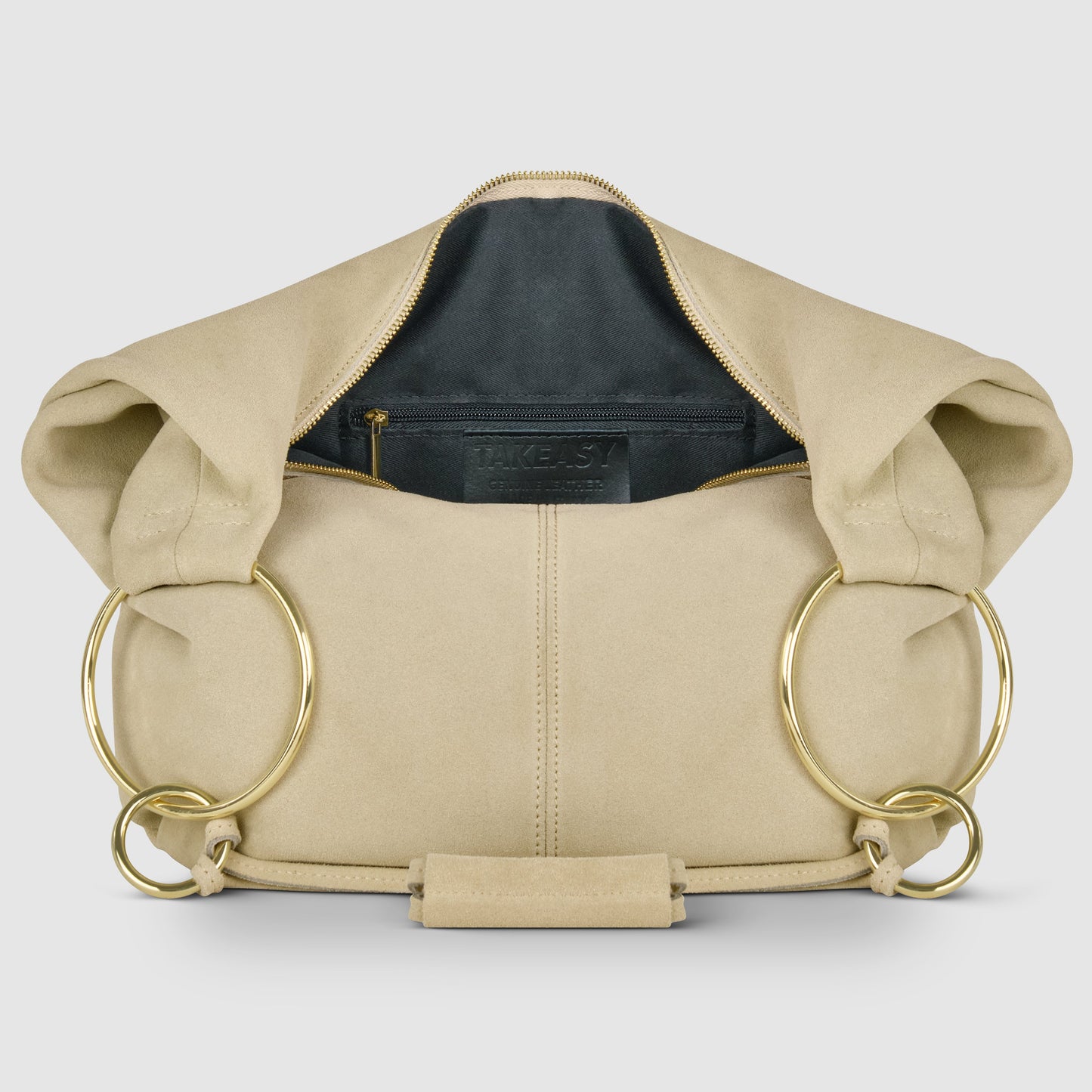 Italian Genuine Suede Hobo Bag 272510 TAKEASY