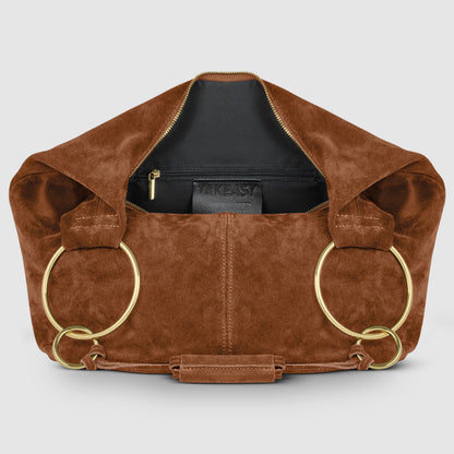 Italian Genuine Suede Hobo Bag 272510 TAKEASY