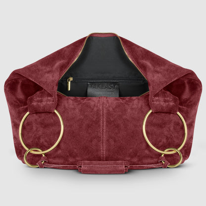 Italian Genuine Suede Hobo Bag 272510 TAKEASY
