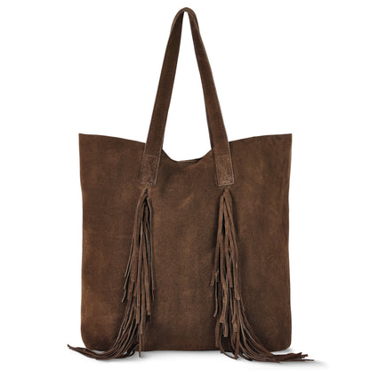Italian Genuine Suede Tote Bag 272522 TAKEASY