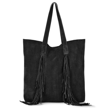 Italian Genuine Suede Tote Bag 272522 TAKEASY