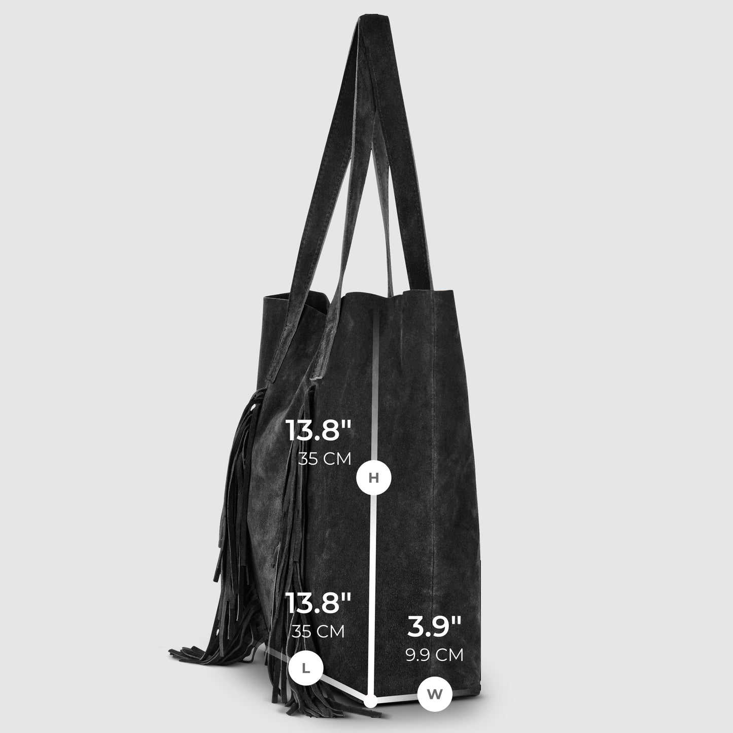 Italian Genuine Suede Tote Bag 272522 TAKEASY