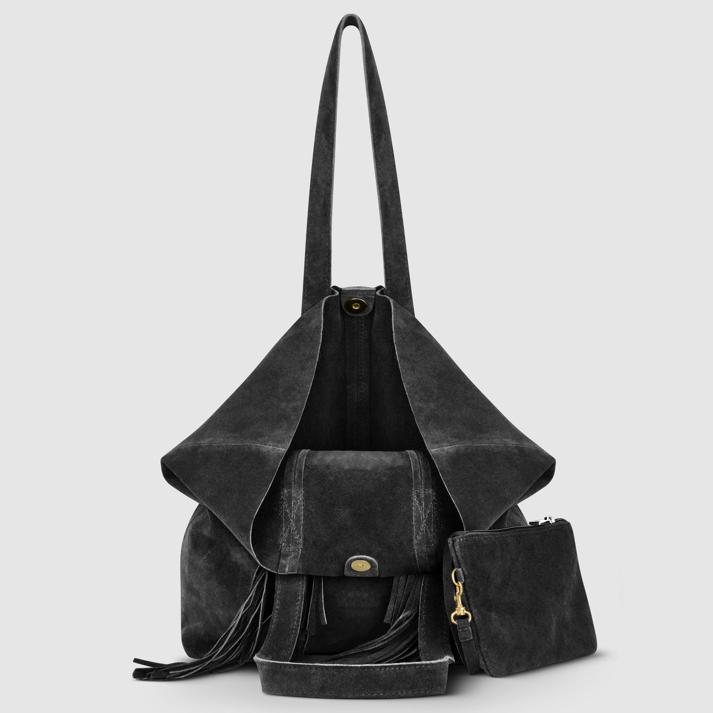 Italian Genuine Suede Tote Bag 272522 TAKEASY