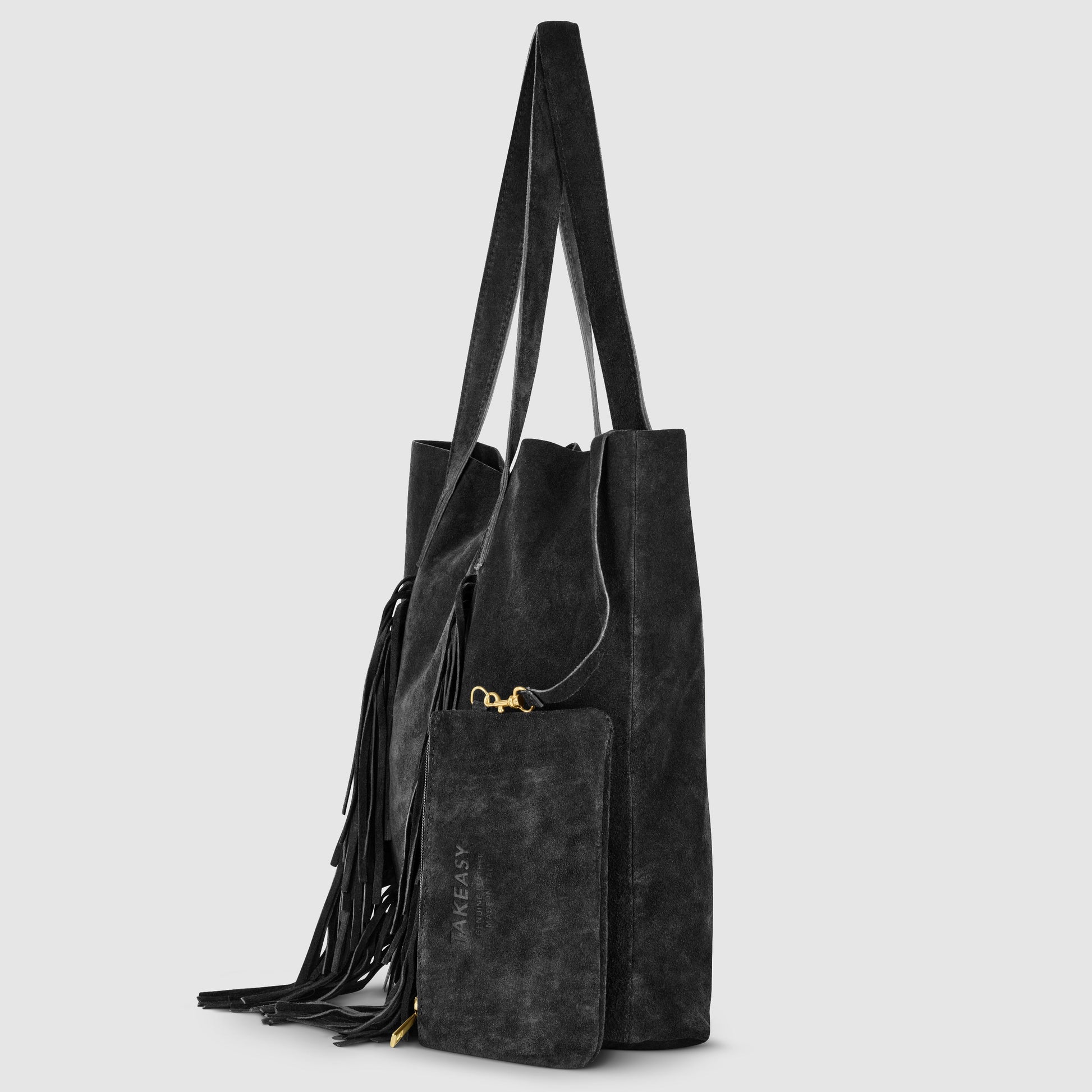 Italian Genuine Suede Tote Bag 272522 TAKEASY