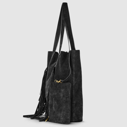Italian Genuine Suede Tote Bag 272522 TAKEASY