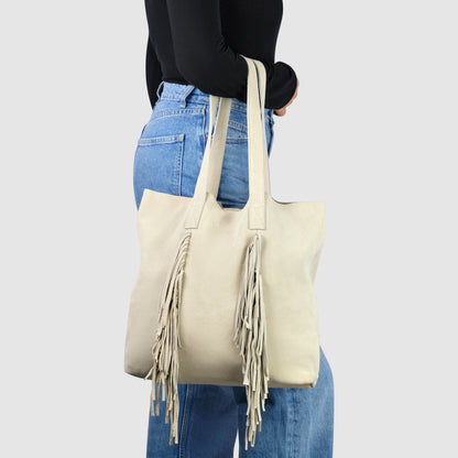 Italian Genuine Suede Tote Bag 272522 TAKEASY