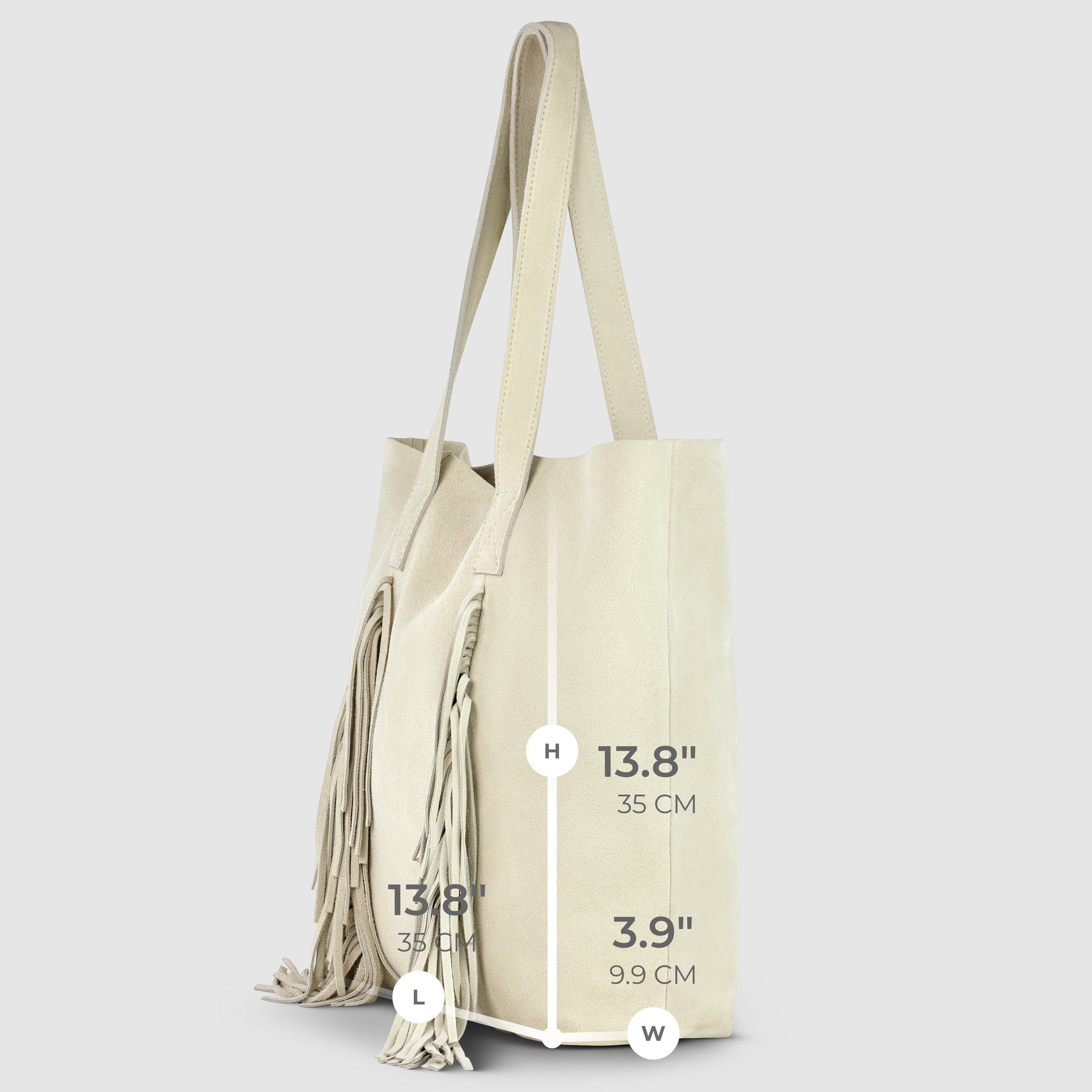 Italian Genuine Suede Tote Bag 272522 TAKEASY