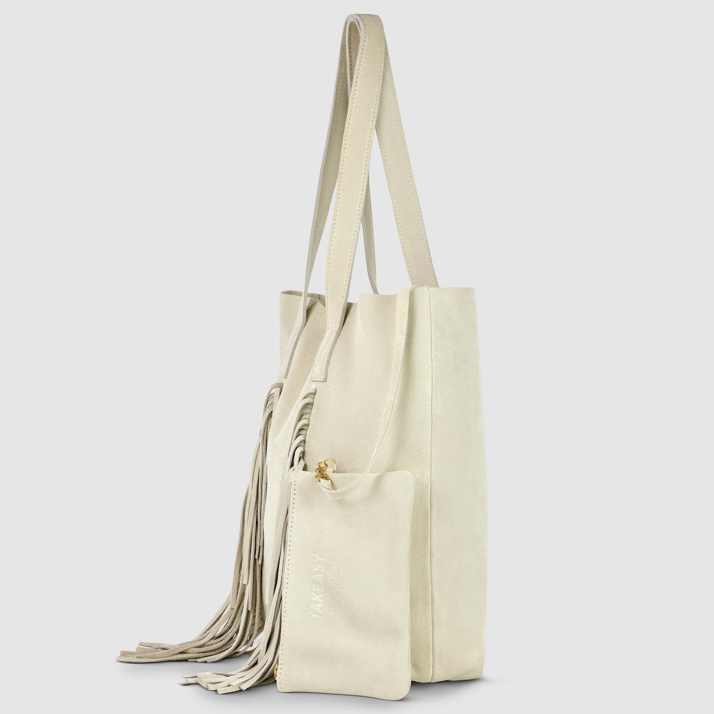 Italian Genuine Suede Tote Bag 272522 TAKEASY