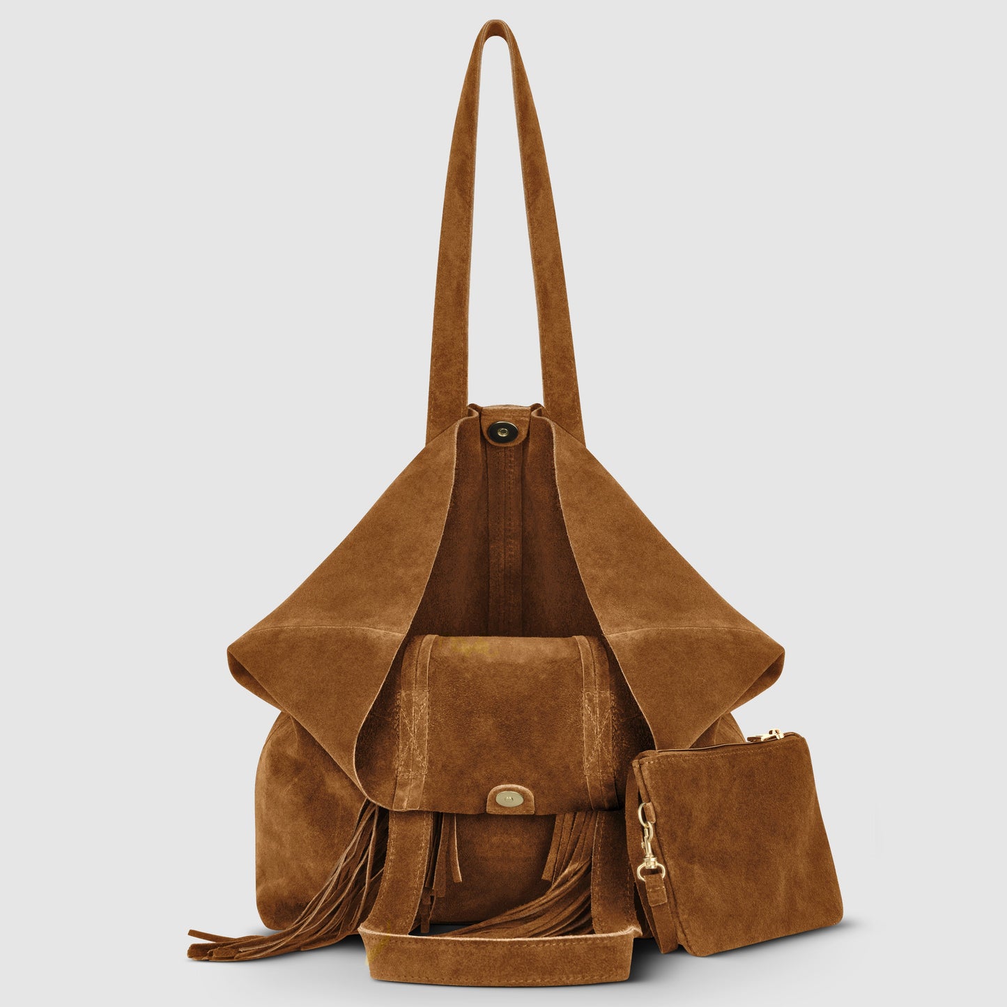 Italian Genuine Suede Tote Bag 272522 TAKEASY