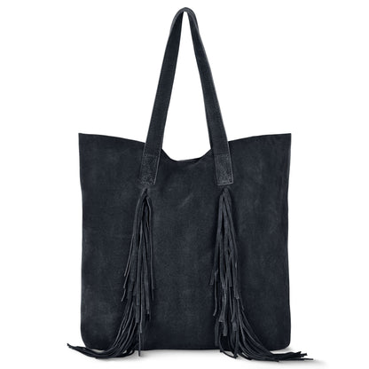 Italian Genuine Suede Tote Bag 272522 TAKEASY