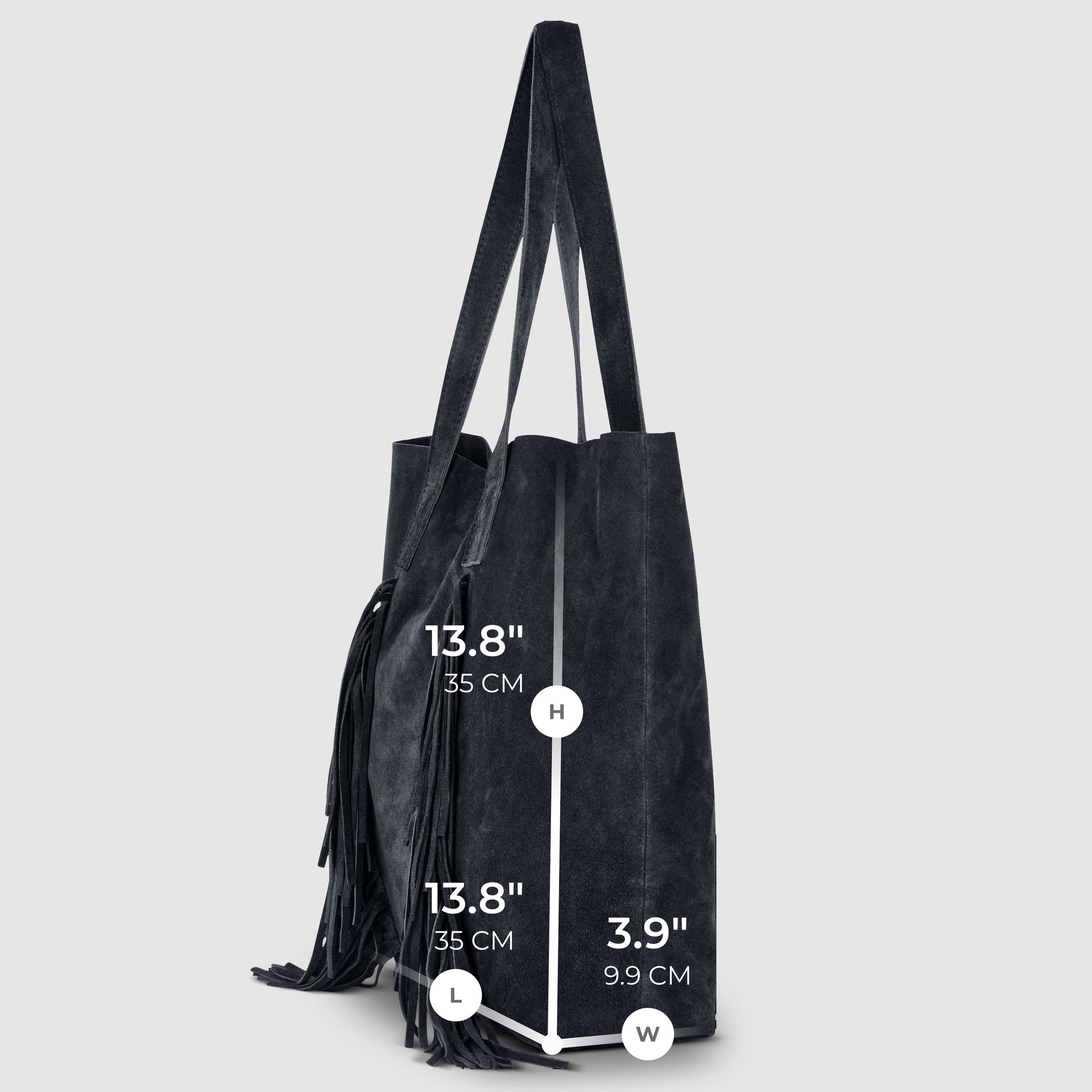 Italian Genuine Suede Tote Bag 272522 TAKEASY