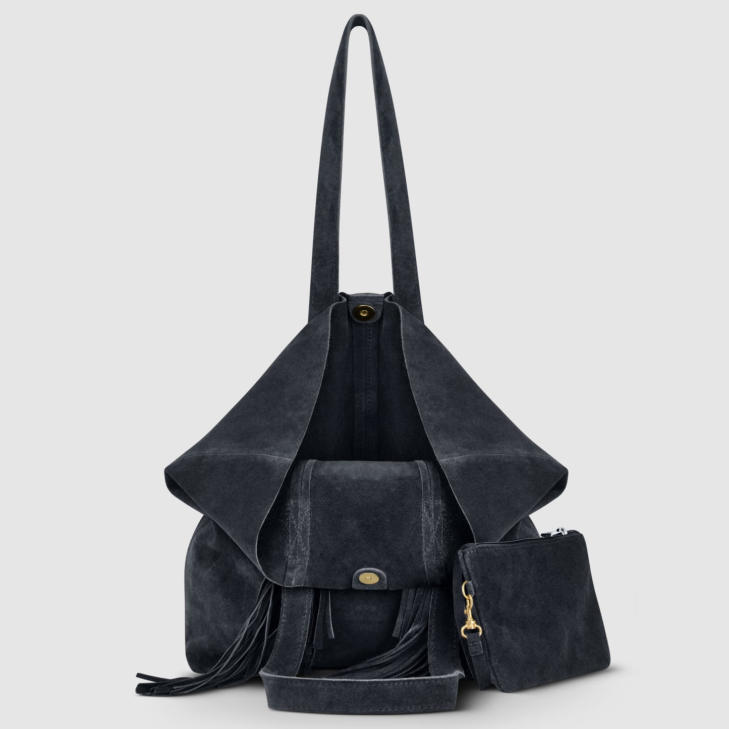 Italian Genuine Suede Tote Bag 272522 TAKEASY