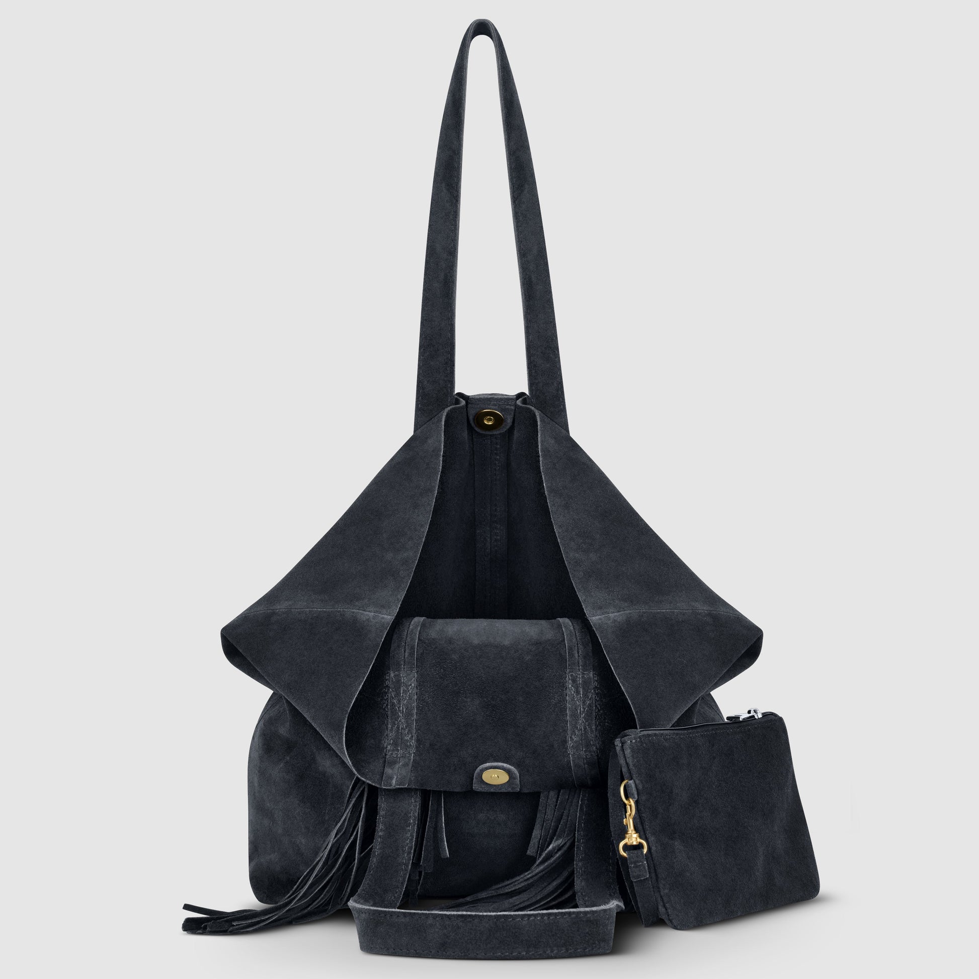 Italian Genuine Suede Tote Bag 272522 TAKEASY