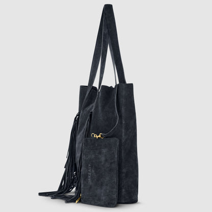 Italian Genuine Suede Tote Bag 272522 TAKEASY