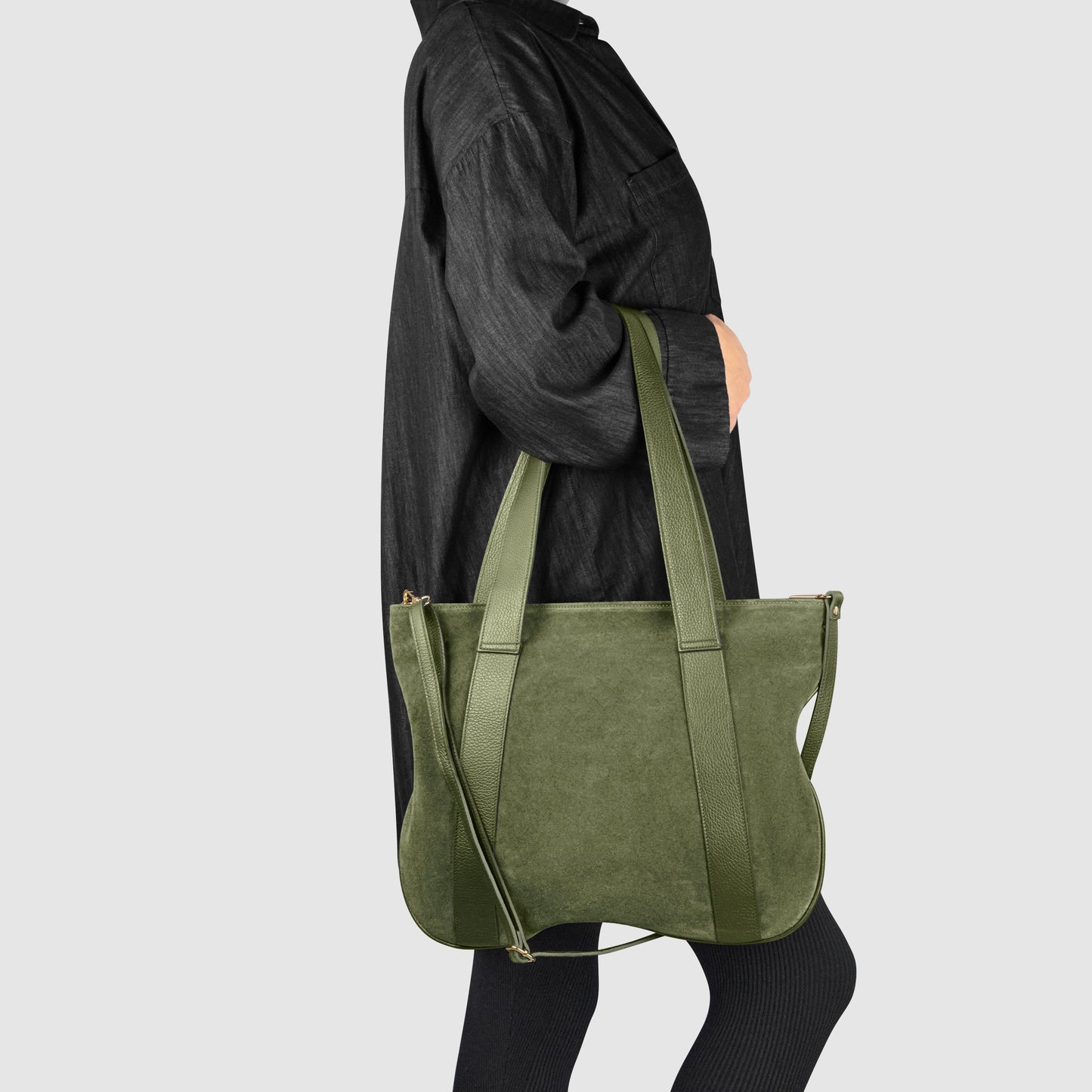 Italian Genuine Suede Satchel Bag 282613 TAKEASY