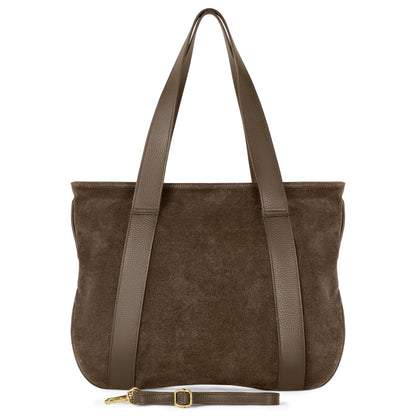 Italian Genuine Suede Satchel Bag 282613 TAKEASY