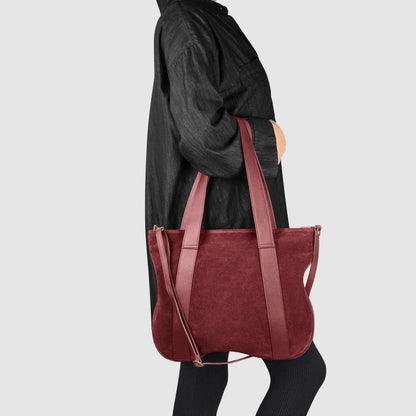 Italian Genuine Suede Satchel Bag 282613 TAKEASY