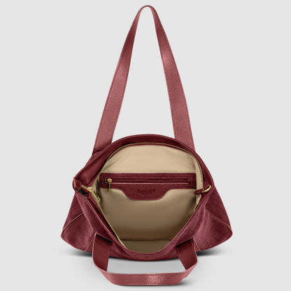 Italian Genuine Suede Satchel Bag 282613 TAKEASY