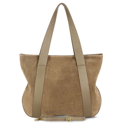 Italian Genuine Suede Satchel Bag 282613 TAKEASY
