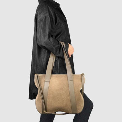 Italian Genuine Suede Satchel Bag 282613 TAKEASY