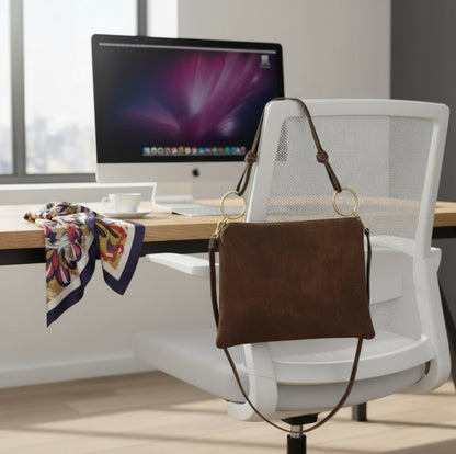 Italian Genuine Suede Shoulder Bag 171551 TAKEASY
