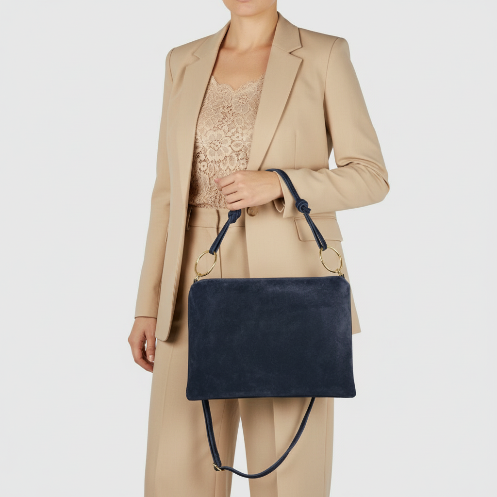 Italian Genuine Suede Shoulder Bag 171551 TAKEASY