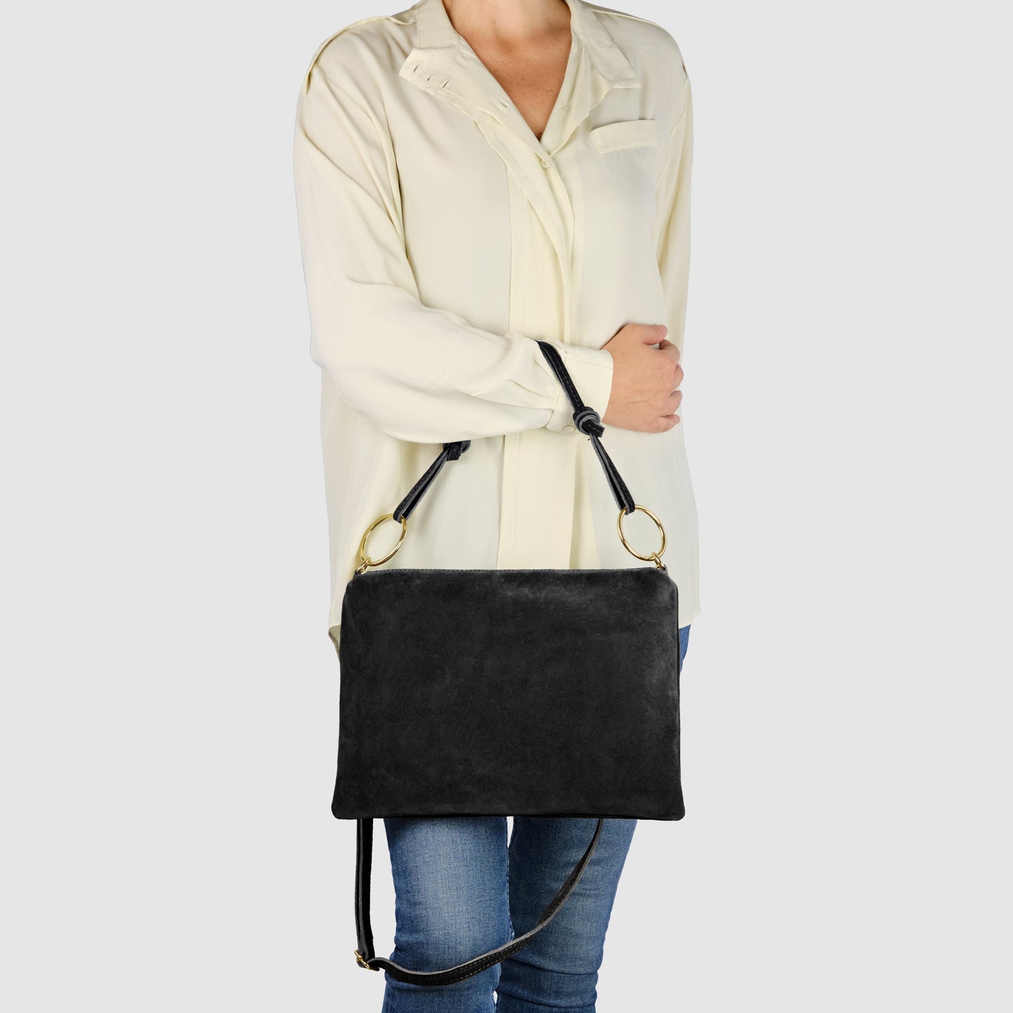 Italian Genuine Suede Shoulder Bag 171551 TAKEASY