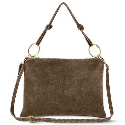 Italian Genuine Suede Shoulder Bag 171551 TAKEASY