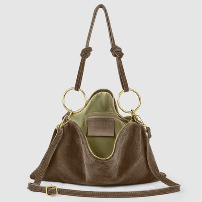 Italian Genuine Suede Shoulder Bag 171551 TAKEASY