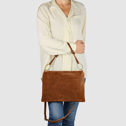 Italian Genuine Suede Shoulder Bag 171551 TAKEASY