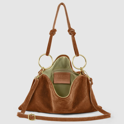Italian Genuine Suede Shoulder Bag 171551 TAKEASY