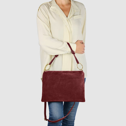 Italian Genuine Suede Shoulder Bag 171551 TAKEASY